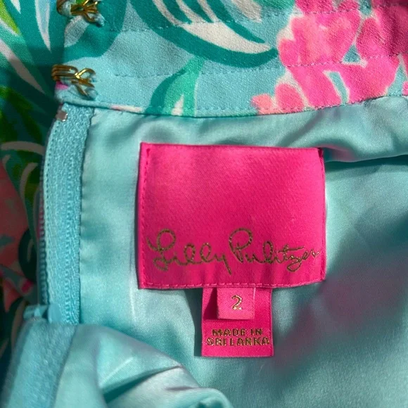 Lilly Pulitzer Pink and Blue Floral Dress - Picture 10 of 10